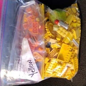 Legos- orange and yellow
